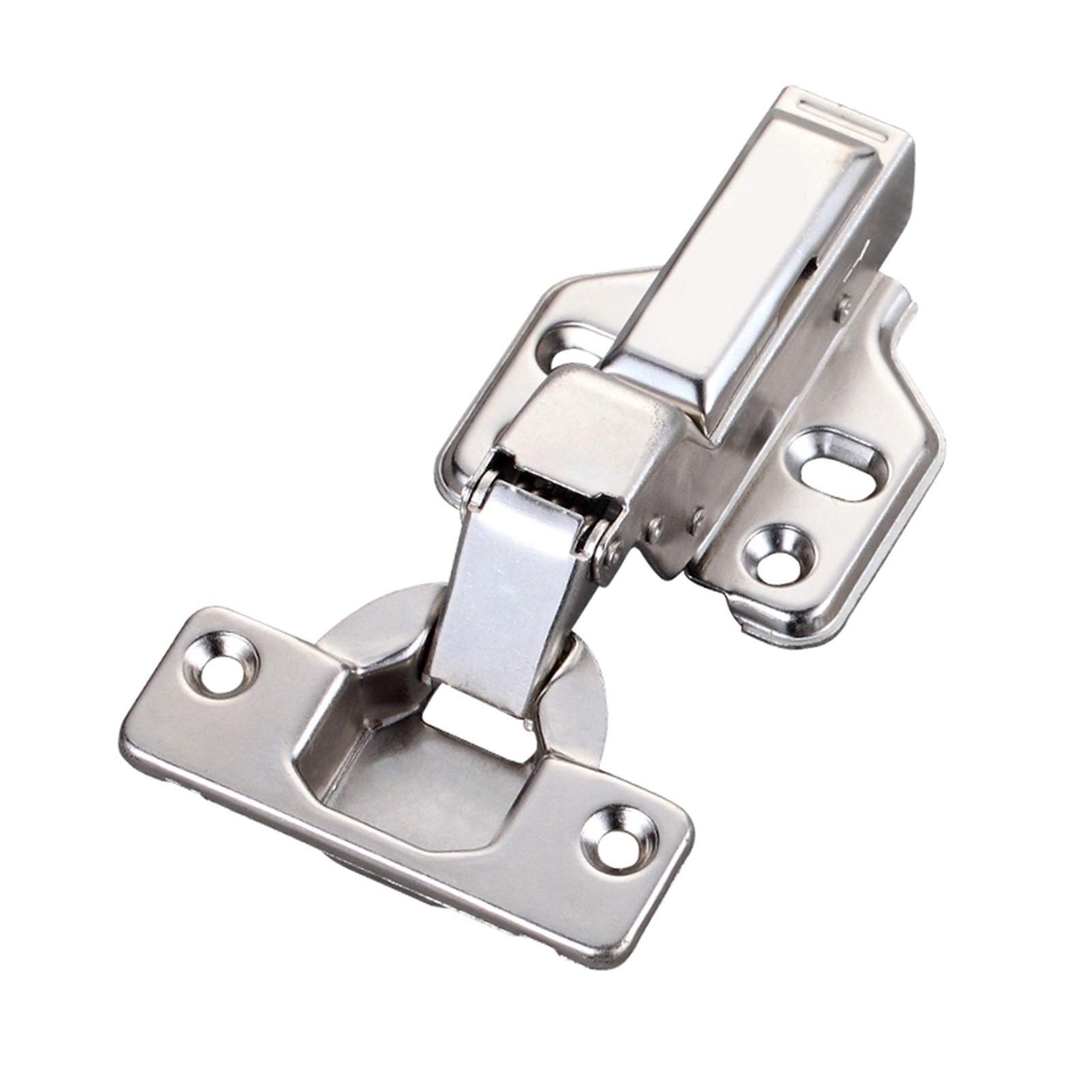 HYQOUKLR Soft Close Cabinet Hinges, 2 Pcs Cold Rolled Steel Hydraulic Damping Soft Close Concealed Hinges for Cabinets Closets(Embed)