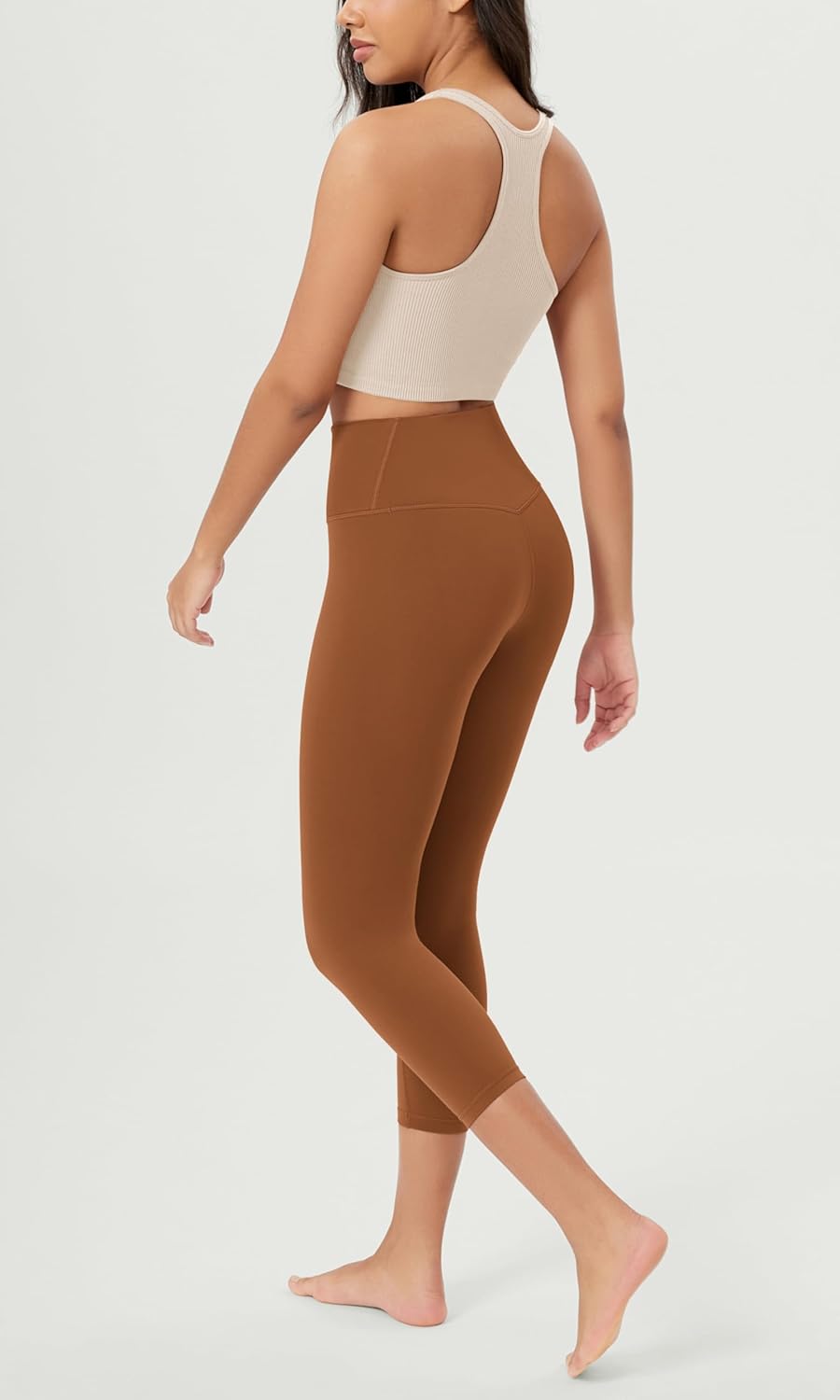 ODODOS Women's Crossover Leggings with Back Pocket, 23" / 25" / 28" Buttery Soft V High Wasit Lounge Yoga Pants - Image 2