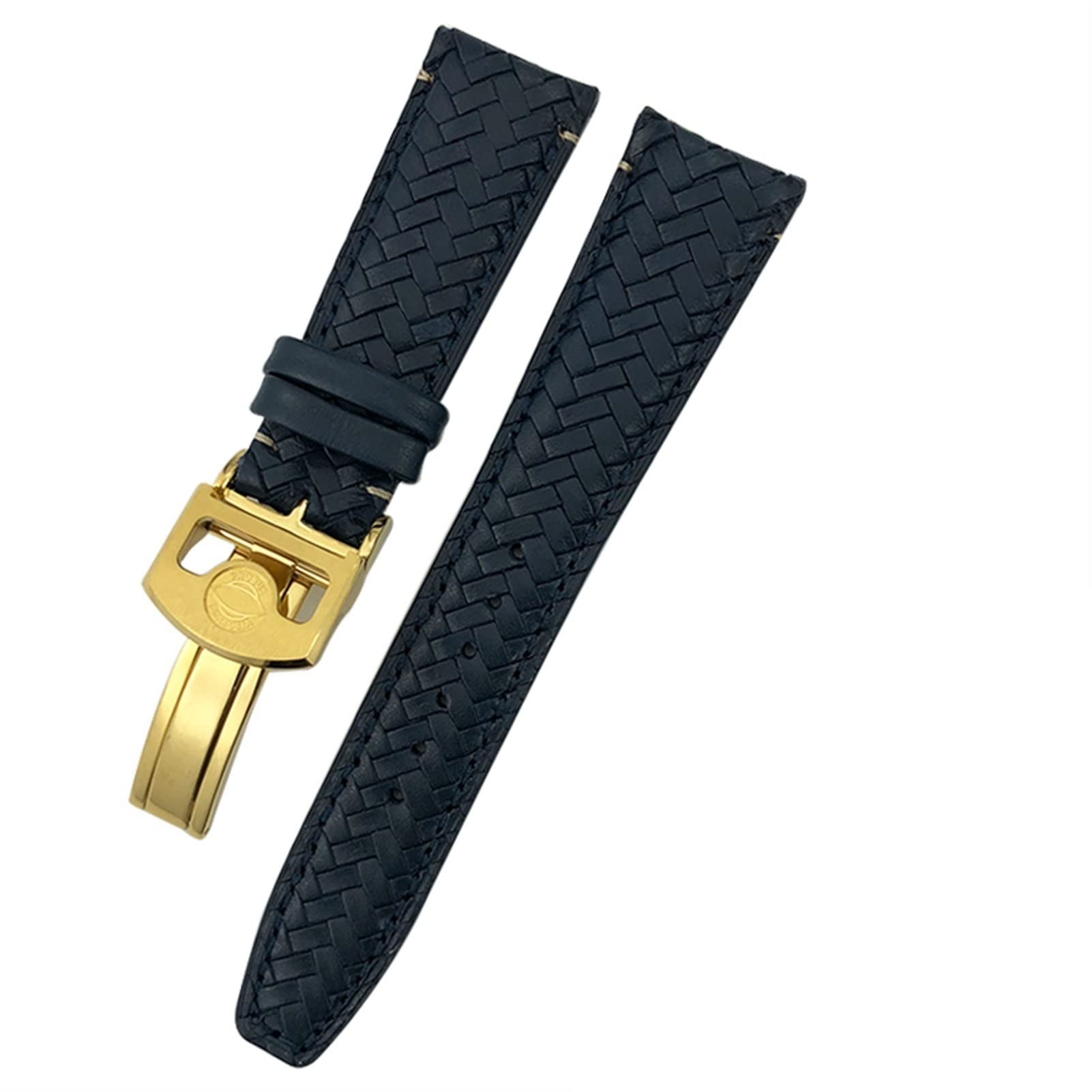 Bracelet montre en cuir bleu IWC Portugieser d'exception