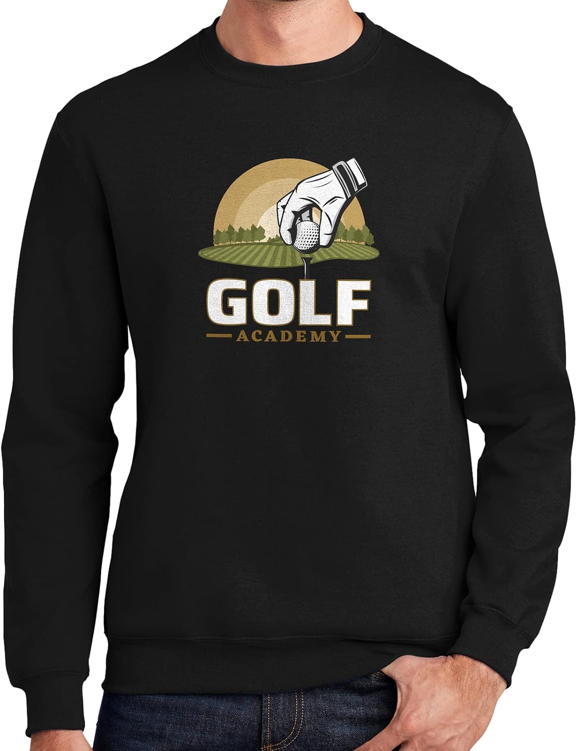 GotPrint Unisex Golf Academy Sweatshirts, Sports Pullover, Gift Ideas for Golfers, Graphic Sweater Gifts for Golfing