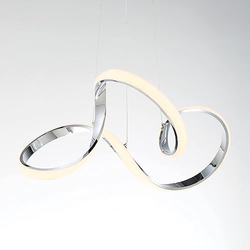 Vista 5 de WAC Lighting dweLED, Vornado 23in LED Pendant 3000K in Chrome