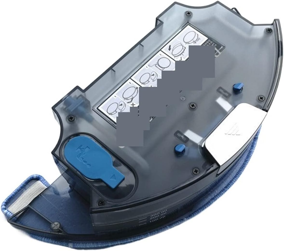 UVIYO Vacuum Cleaner Water Tank Mop Cloth Compatible With Genio Deluxe 500 Robot Vacuum Cleaner Parts Water Tank Replacement