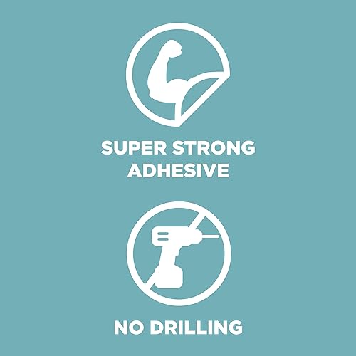 Miniatura 10 de Zenna Home Juego de cestas y ganchos adhesivos para ducha, 5 piezas organizadores y almacenamiento de baño, estantes y ganchos de ducha, sin