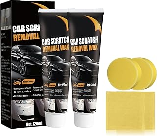 Schneller Kratzer Entferner Auto, Kratzerentferner für Auto Autopolitur mit Schwamm, 120ml Lack Reparatur Polieren Paste Für Cars Verschiedene Oberflächen Reparatur Polieren Paste (2PCS)
