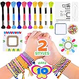 【Works of Family】 El traje tejido de pulsera colorida de bricolaje es adecuado para que padres e hijos completen una pulsera elegante y única.Los niños mayores de 5 años pueden completar la fabricación con sus padres y aumentar su vínculo.