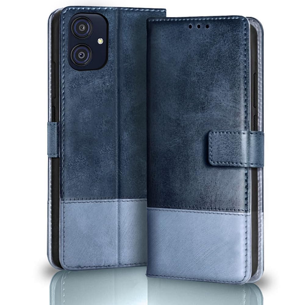 TheGiftKart Flip Back Cover Case for Samsung Galaxy M04 / F04 / A04e | Dual-Color Leather Finish | Inbuilt Stand & Pockets | Wallet Style Flip Cover for Samsung M04 / F04 / A04e (Blue & Sky) (B0CHMJJBLK) Amazon Price History, Amazon Price Tracker