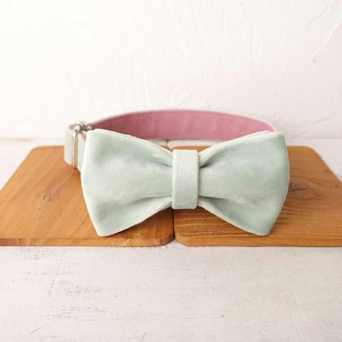 Personalisiertes Hundehalsband mit Leine, verstellbar, Welpenhalsband mit Namensschild, 5 Größen, Hundehalsband, L-Hundehalsband mit Fliege-L