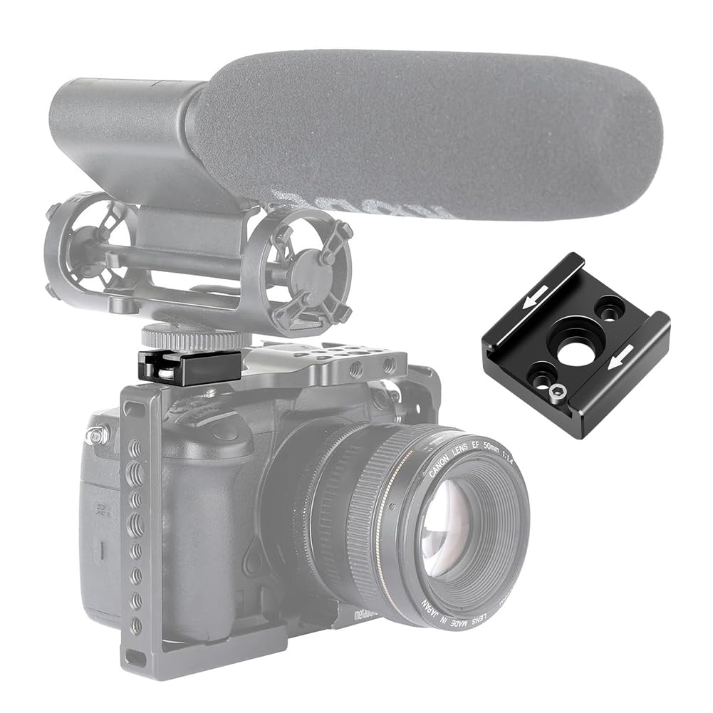 Mocowanie adaptera Cold Shoe do aparatu Cage, LED Light, Flash, DSLR Camcorder Monitor