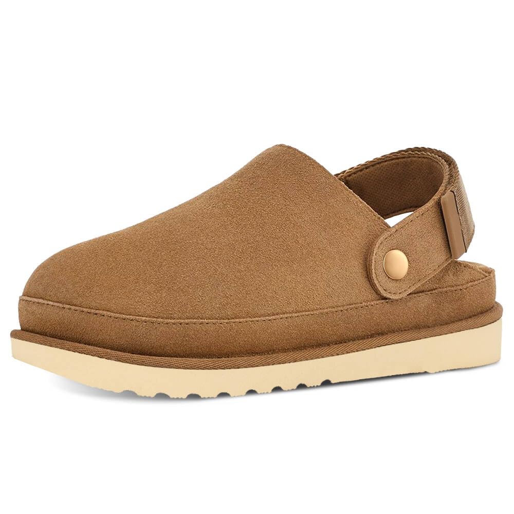 CLOVALUBClogs for Women Slippers Women's Platform Clogs Women's Mules & Clogs Slip on Shoes Women Slippers Clog Adjustable Brown