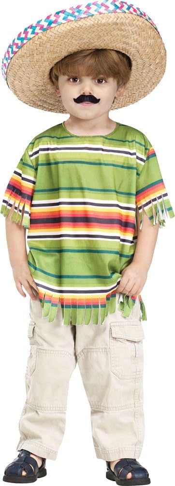 Fun World Kids Little Amigo Toddler Costume 3t-4t, Multi, Large