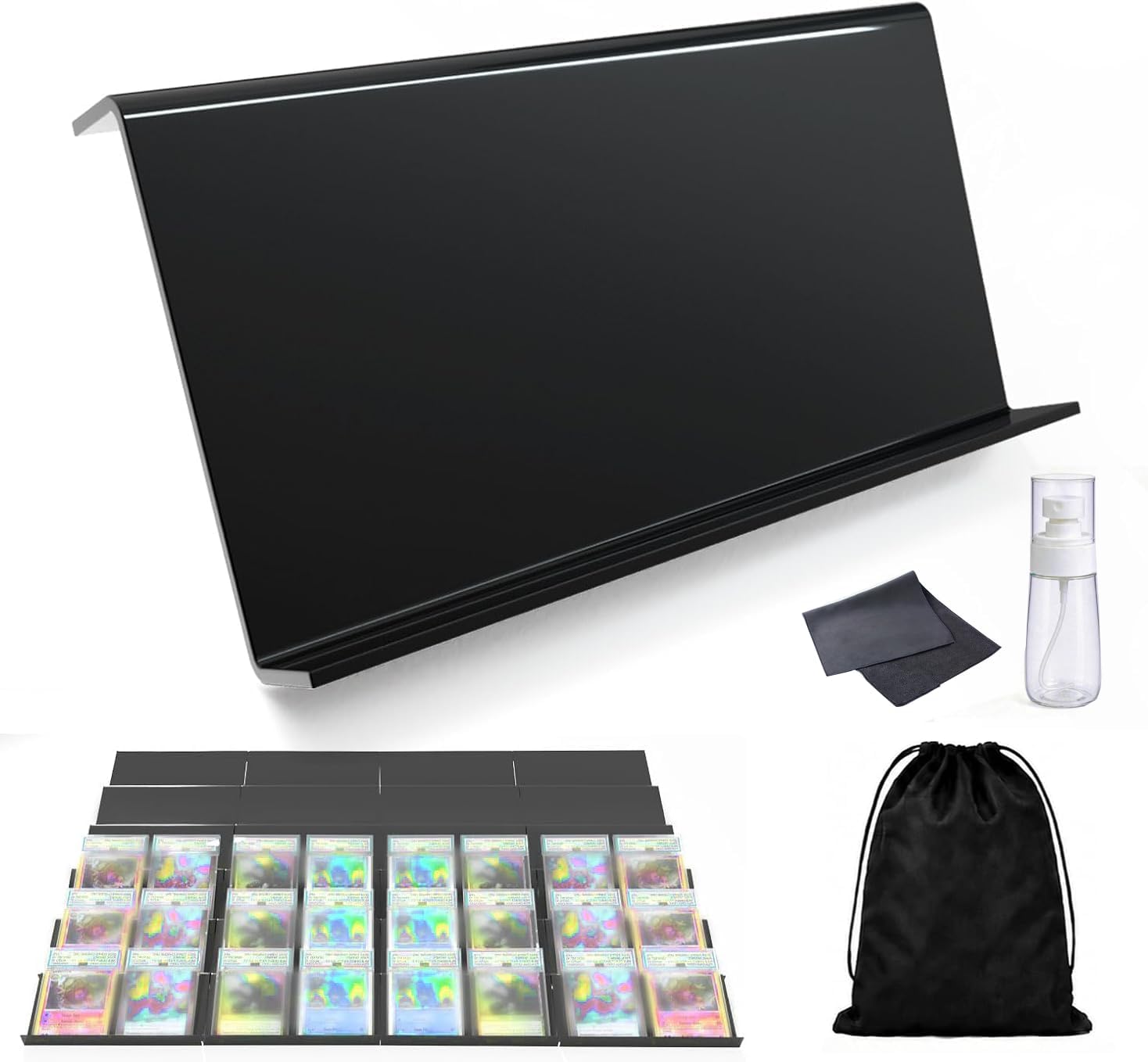 10 Pack Modular Acrylic Graded Card Display Risers