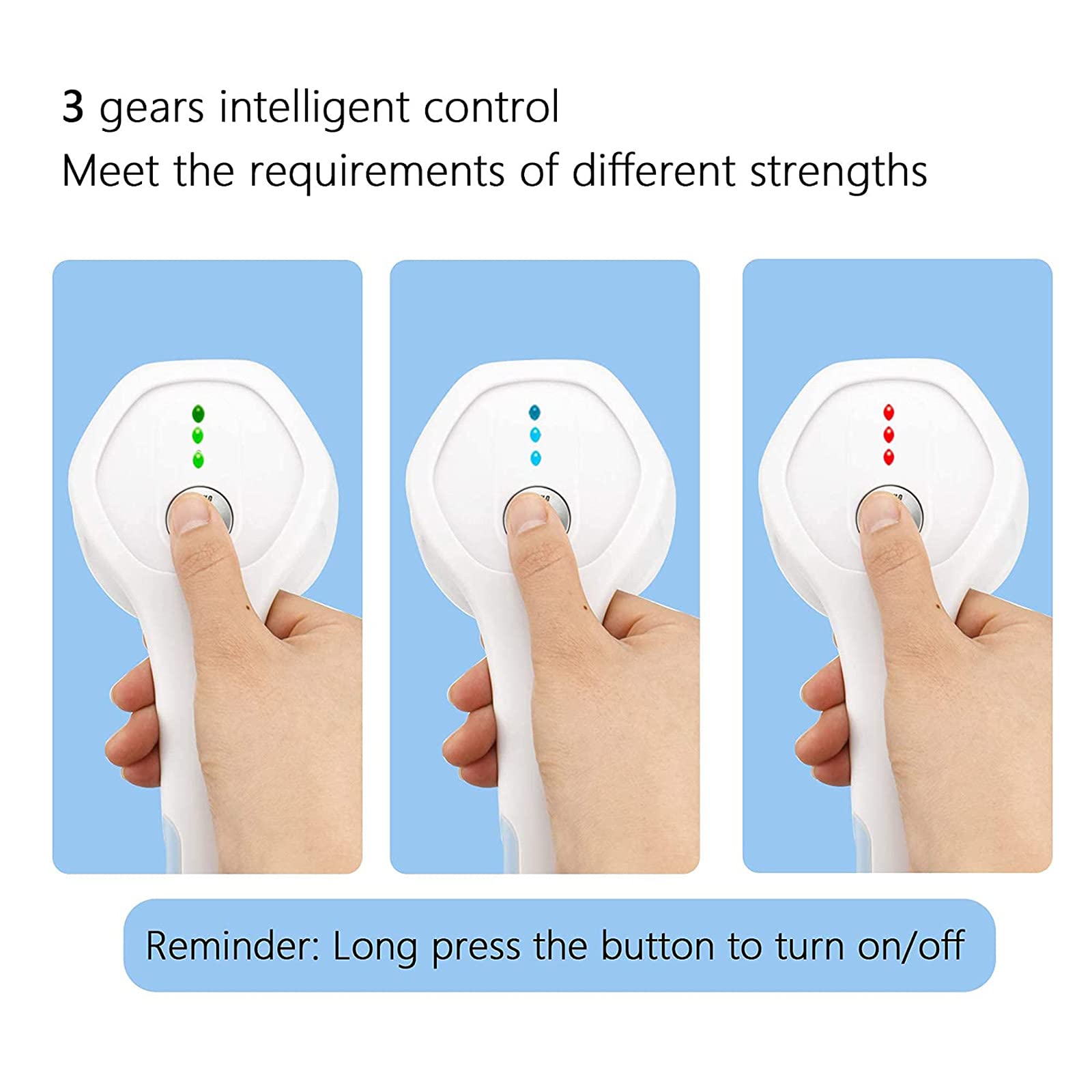 M-TOP Cepillo de Bano para la Espalda Cepillo Eléctrico para Baño Corporal con Cabeza de 5 Cepillos, Cepillo de Masaje de Ducha Automático Exfoliante Mejora la Circulación Sanguínea