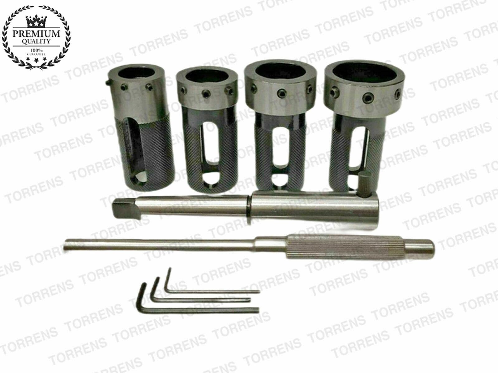 Set di 4 supporti per contropunta per tornio MT2 con gambo flottante per fustelle metriche 2MT-Amz660