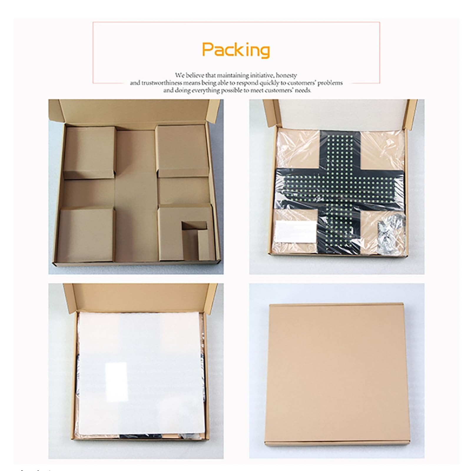 MObyat Lampada a Croce Medica a LED, Lampada per Interni a Forma di Croce per Farmacia con Funzione Pull-setch, 3 modalità di Funzionamento, Dimensioni: 480 x 480 x 25 mm, per farmacie
