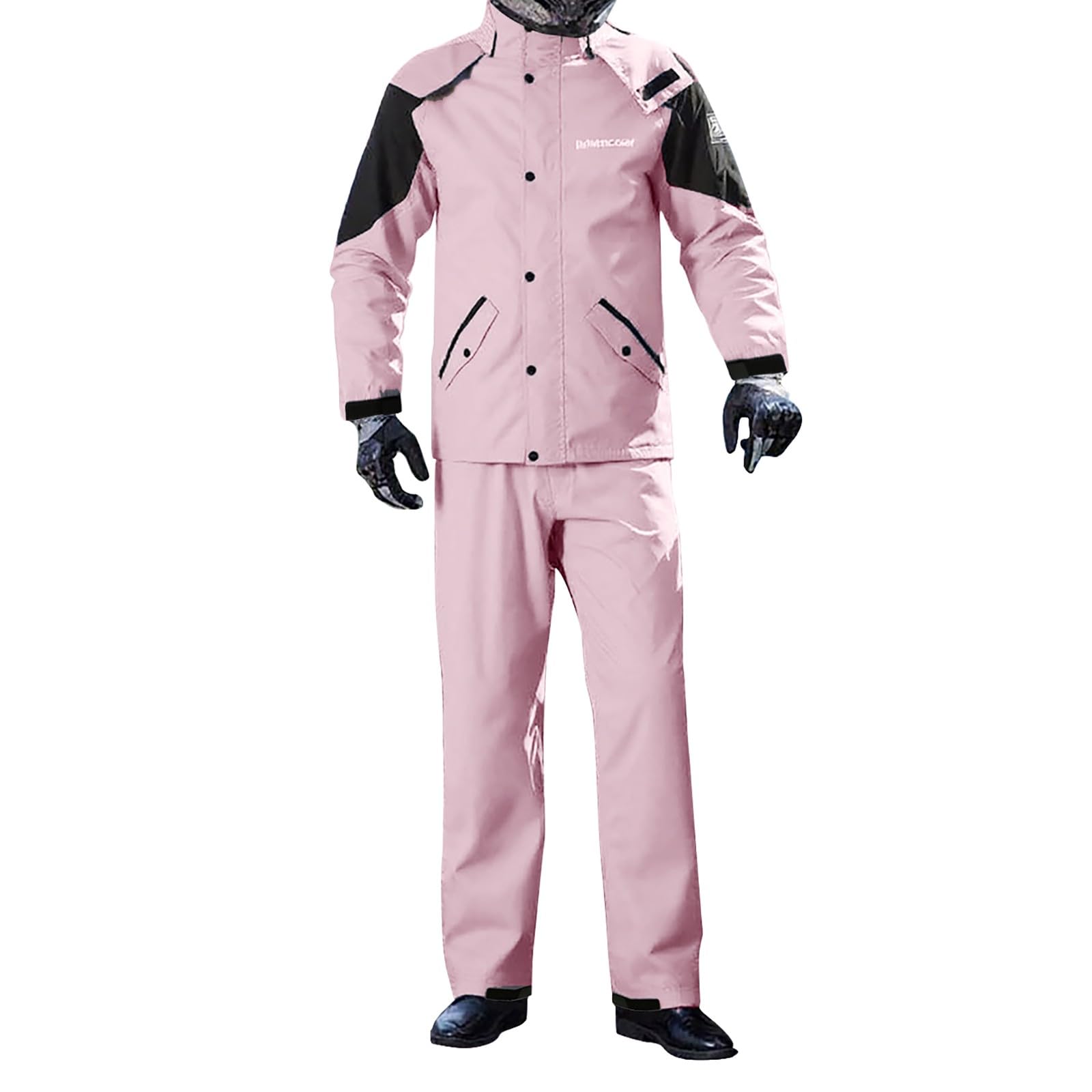 Traje de lluvia para hombre y mujer, impermeable, pantalones de lluvia, traje para exteriores, chubasquero de dos piezas y pantalones, ropa de lluvia para moto, ciclismo, senderismo y camping