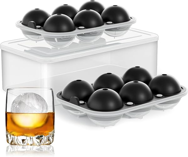 TINANA 2.5 Inch Round Ice Ball Maker for whisky