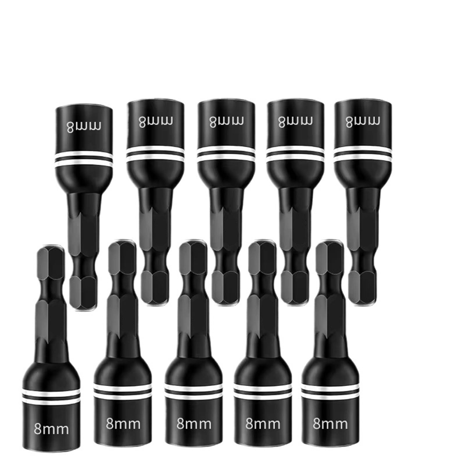 Punte Per Dadi Chiave a bussola ad impatto pneumatico profonda da 8 mm for chiave dinamometrica, strumenti di riparazione automatica, cricchetto, chiave a manicotto riduttore multifunzione in acciaio