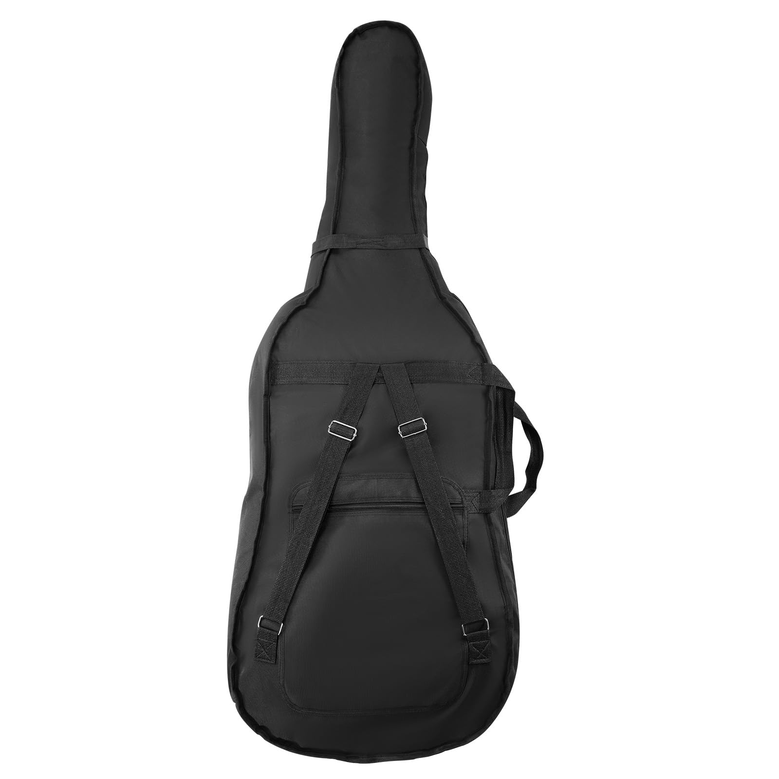 VEVOR Custodia per Violoncello 4/4 Dimensione Completa, Impermeabile Leggera Portatile in Nylon, con Maniglia Rinforzata, Doppie Tracolle, Antigraffio, Professionale a Forma di Violoncello Nero