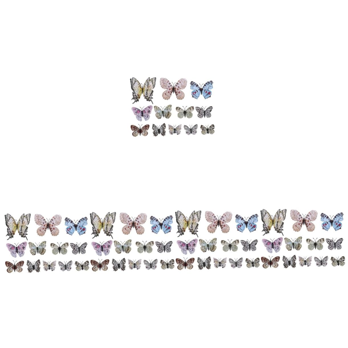 MAGICLULU 60 Piezas Horquilla de para la cabeza pasadores de pelo mariposas pinzas para el cabello para mujer Peinetas de mariposas tiara pasador de pelo accesorio para el cabello
