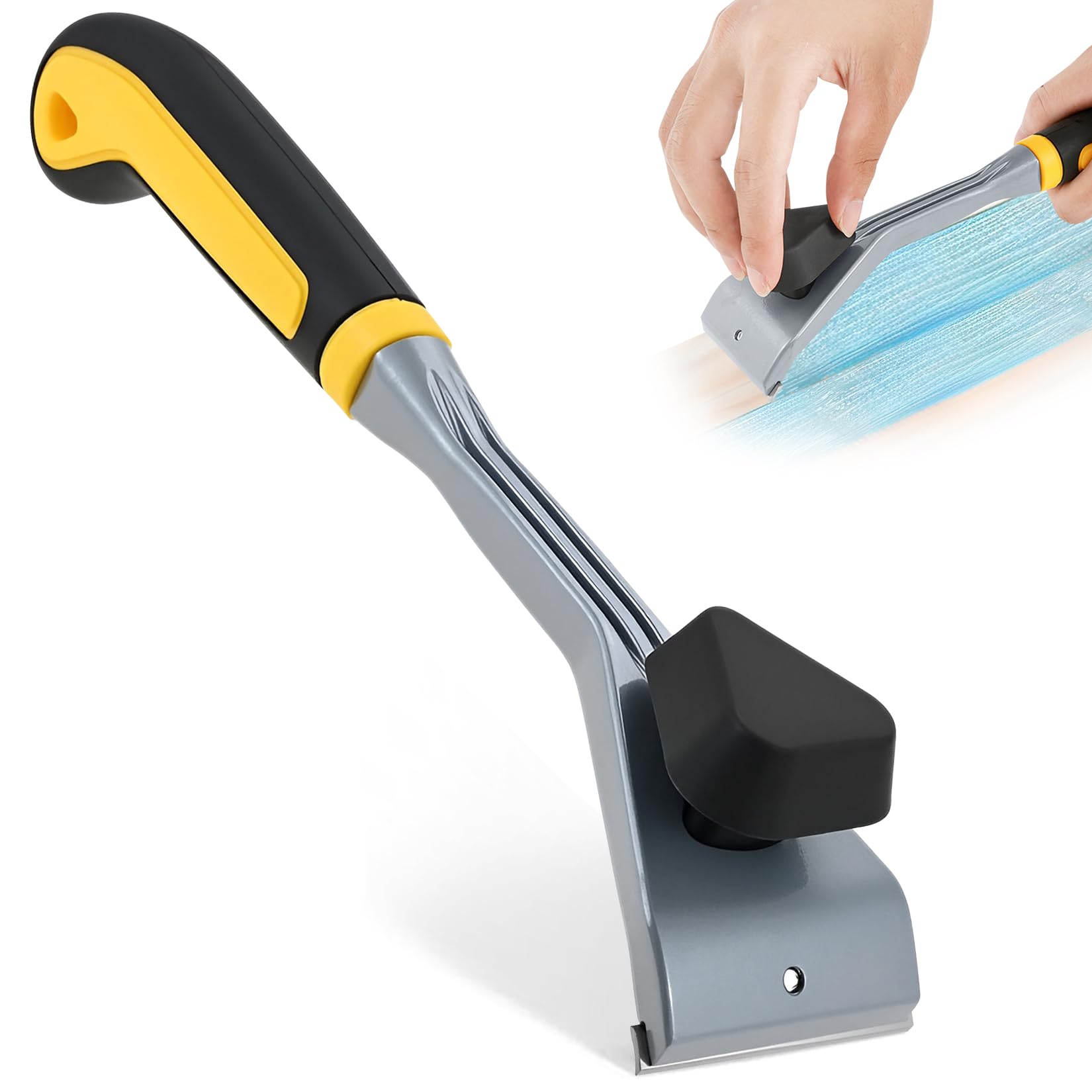 Ergonomic Carbide Scraper Tool with 2-1/2" Blade for High-Strength Scraping,Multi-Surface Paint Scraper Tool, Wood and Floor Scraper for Removing Stains, Glue, Rust & Varnish