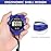 Vicloon Digital Timer, Simple Sport Timer with Large Display, Single Lap Split Stopwatch, 12/24 Hour Clock Alarm Date for Coaches Kids Training Swimming Running (Blue)