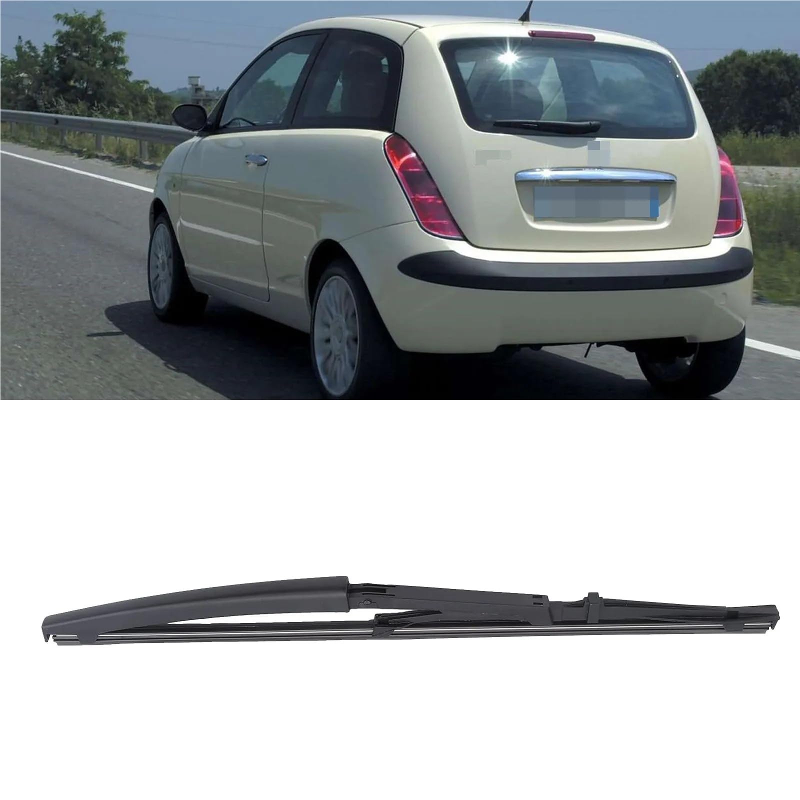 Escobilla limpiaparabrisas trasera de 13" compatible con Lancia Ypsilon 2003-2011. Accesorios for coche