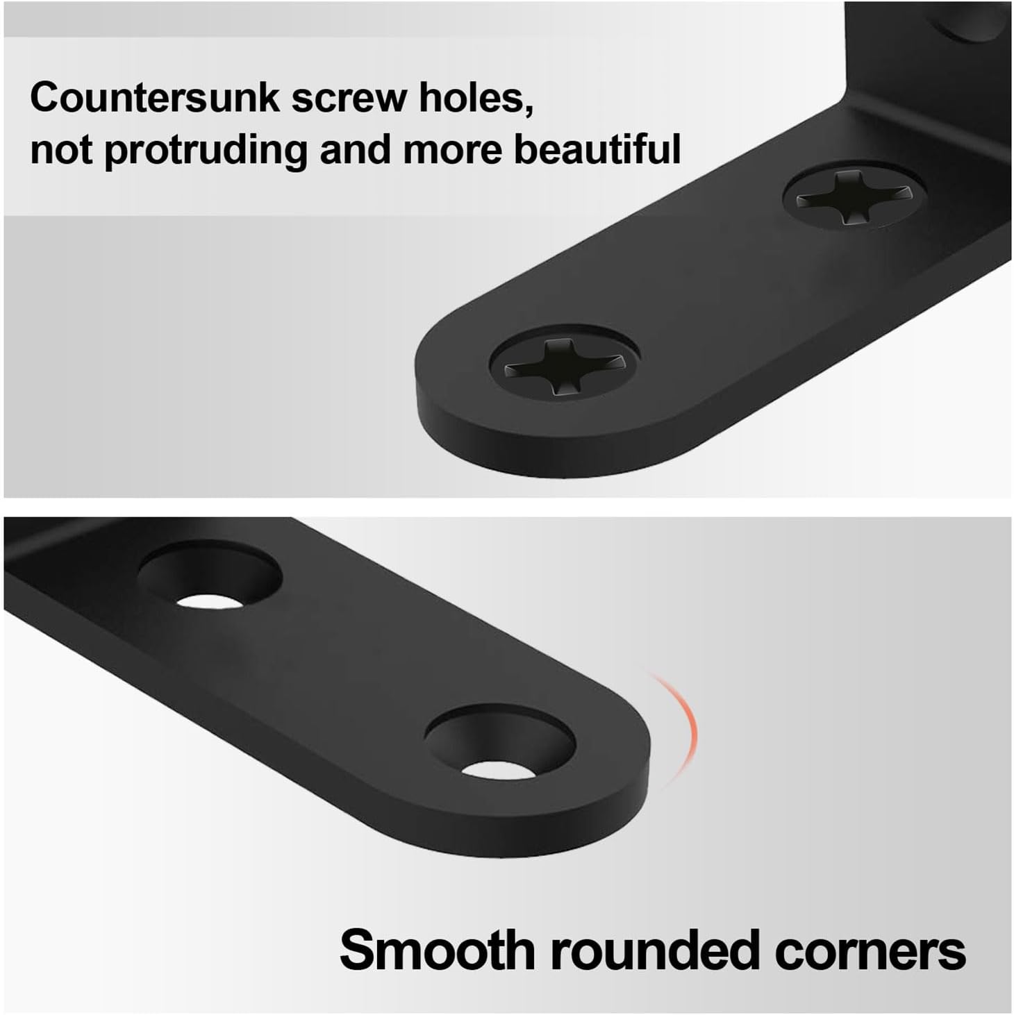 20 PCS Steel L Brackets for Shelves 1.6 Inch,L Bracket Corner Bracket,Black Shelf Bracket,L Brackets for Wood Furniture Bedframe Cabinet Drawer Chair Cabinet Bookshelf with Screws