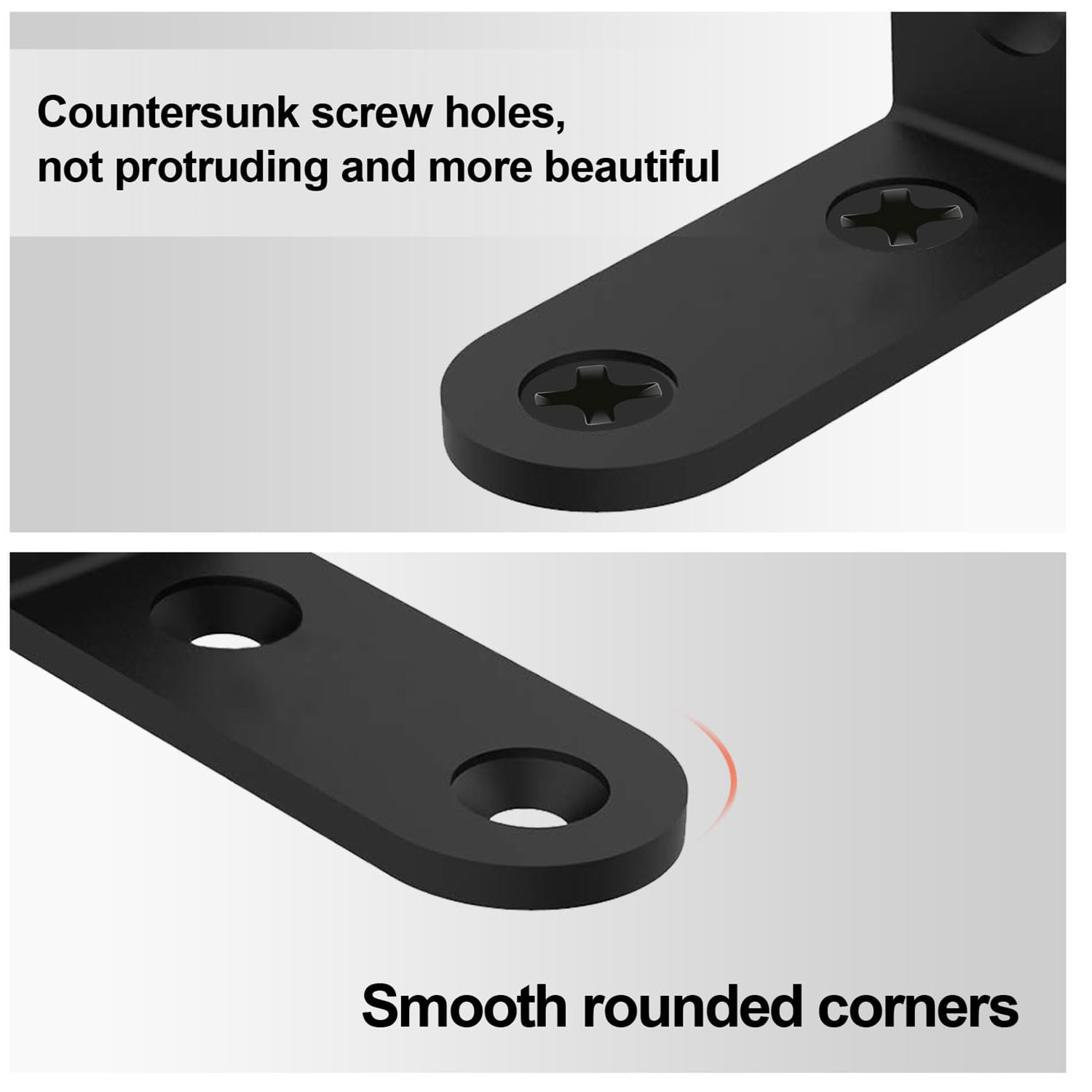 Amazon.co.jp: コーナーブレーススチールLブラケット棚用2x2インチ装飾