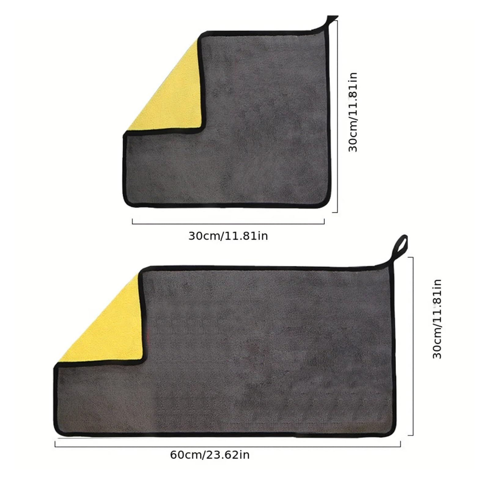 Thick Microfiber Cleaning TowelsPack Soft Drying Cloths for Car Washing Detailing - Double Layer Clean Rags for Fit — view 7