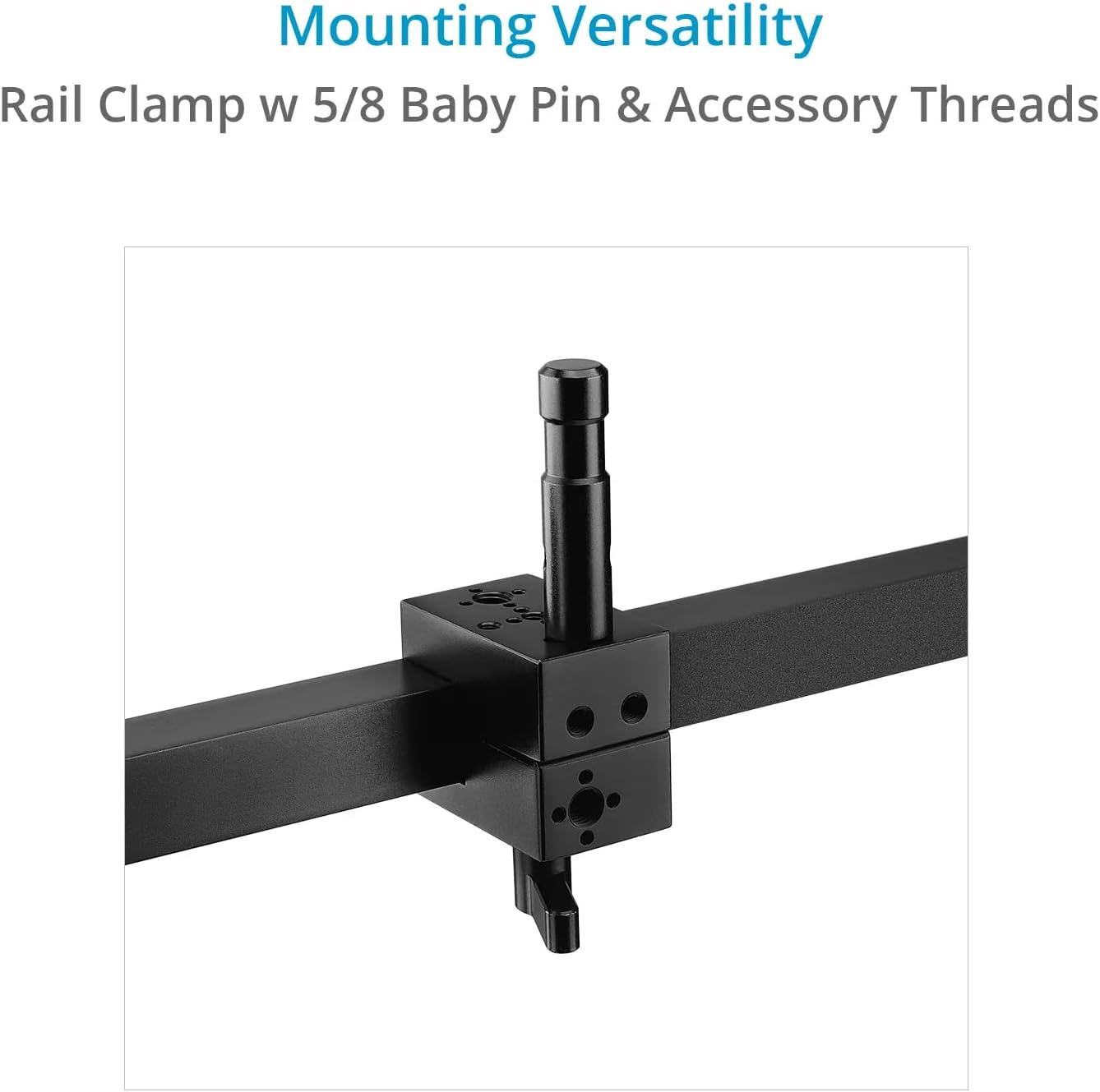 PROAIM Multi Monitor Mounting System for Video Camera Production Carts. 5/8” Baby Pin Mount. Clamping Range: 38mm. Payload up to 27kg/60lb. (P-MLMT-M2)