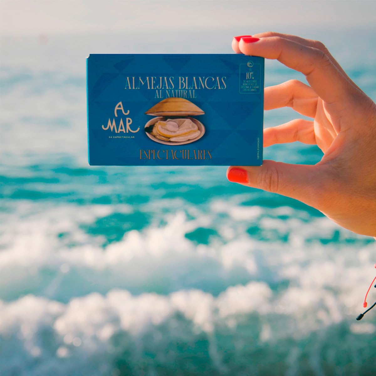 Almejas Blancas al Natural A Mar Espectacular Pack de 5 Latas Conservas Gourmet