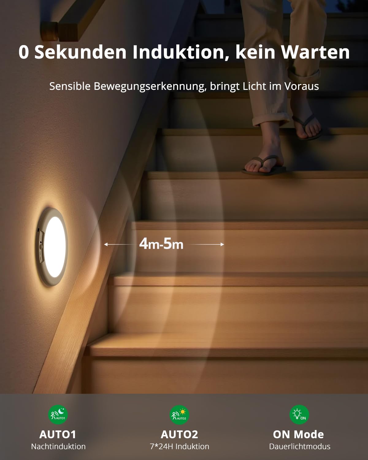 BOJIM Akku Deckenleuchte Bewegungsmelder für Innen Badezimmer IP44 Licht Batterie Deckenlampe Garage Flur, LED USB Aufladbare Ohne Stromanschluss Bohren Batteriebetriebene Kellerlampe Fernbedienung
