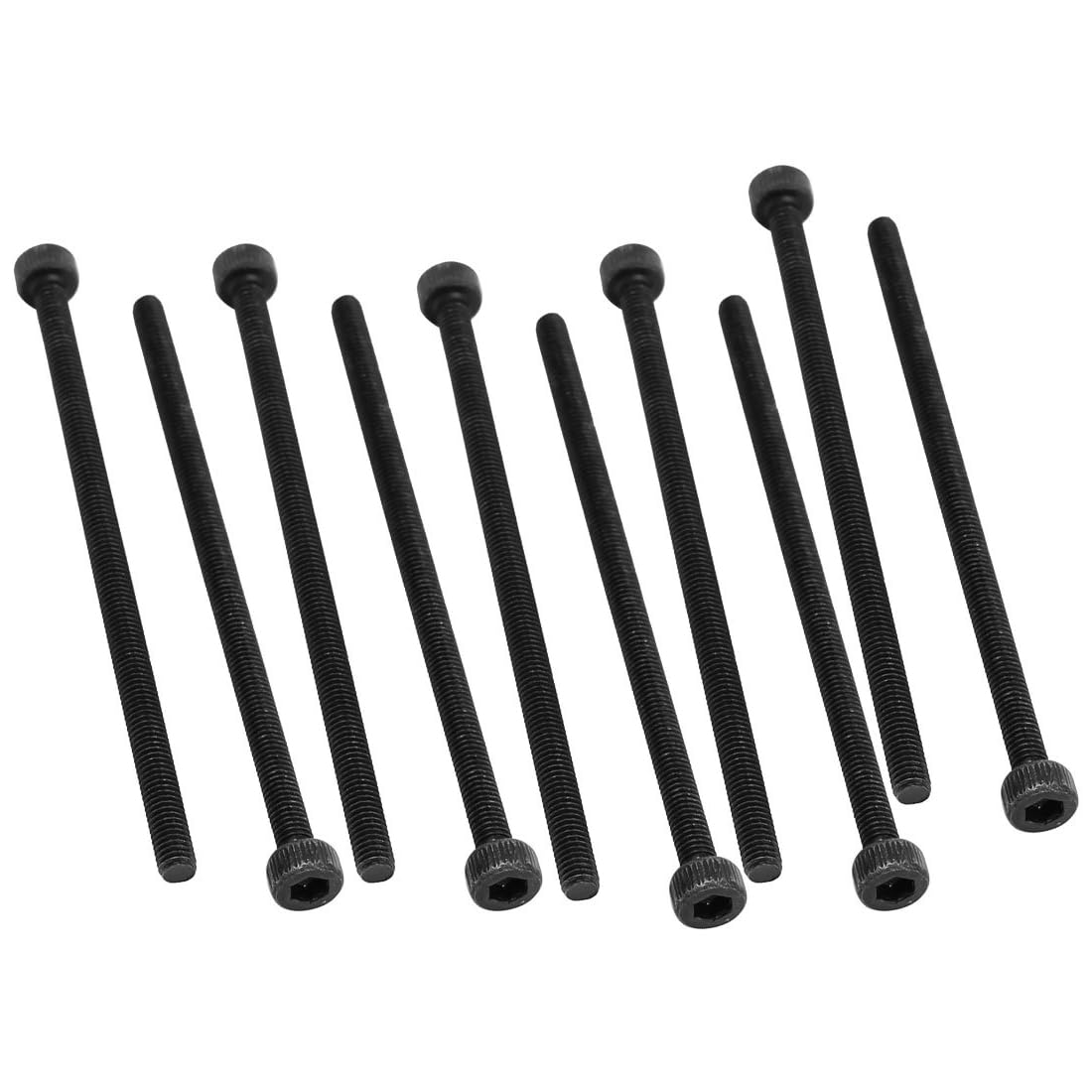 Unifizz M3x60mm Hex Socket Head Cap Screws Bolts Full Thread 12.9 Grade Alloy Steel Black Oxide Finish Allen Socket Drive Machine Screws 10Pcs — image 1