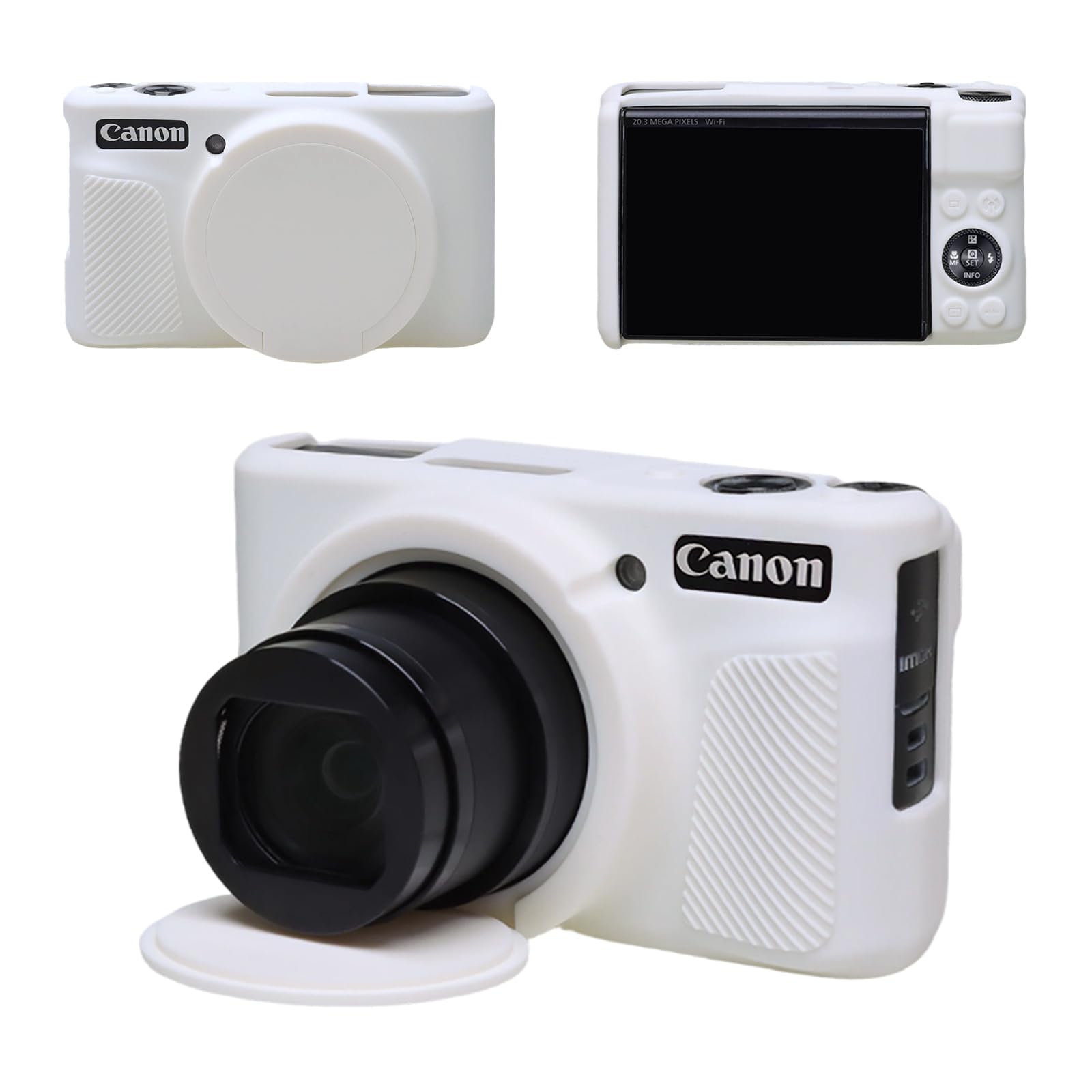 Cover Case for Canon Powershot SX740/SX730 HS Digital Camera Off White | Anti-scratch Sof…