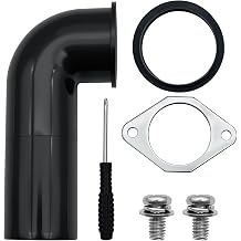 YuCool Garbage Disposal Drain Elbow Replacement Kit, Includes 1.5" Elbow, Flange, Gasket, and Two Screws, Garbage Disposal Drain And Gasket Kit