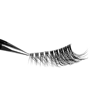 Half Lashes Natural Cat Eye Look False Eyelashes Short Wispy Clear Band Fake Eyelashes 2 Styles Lashes Pack 16 Pairs