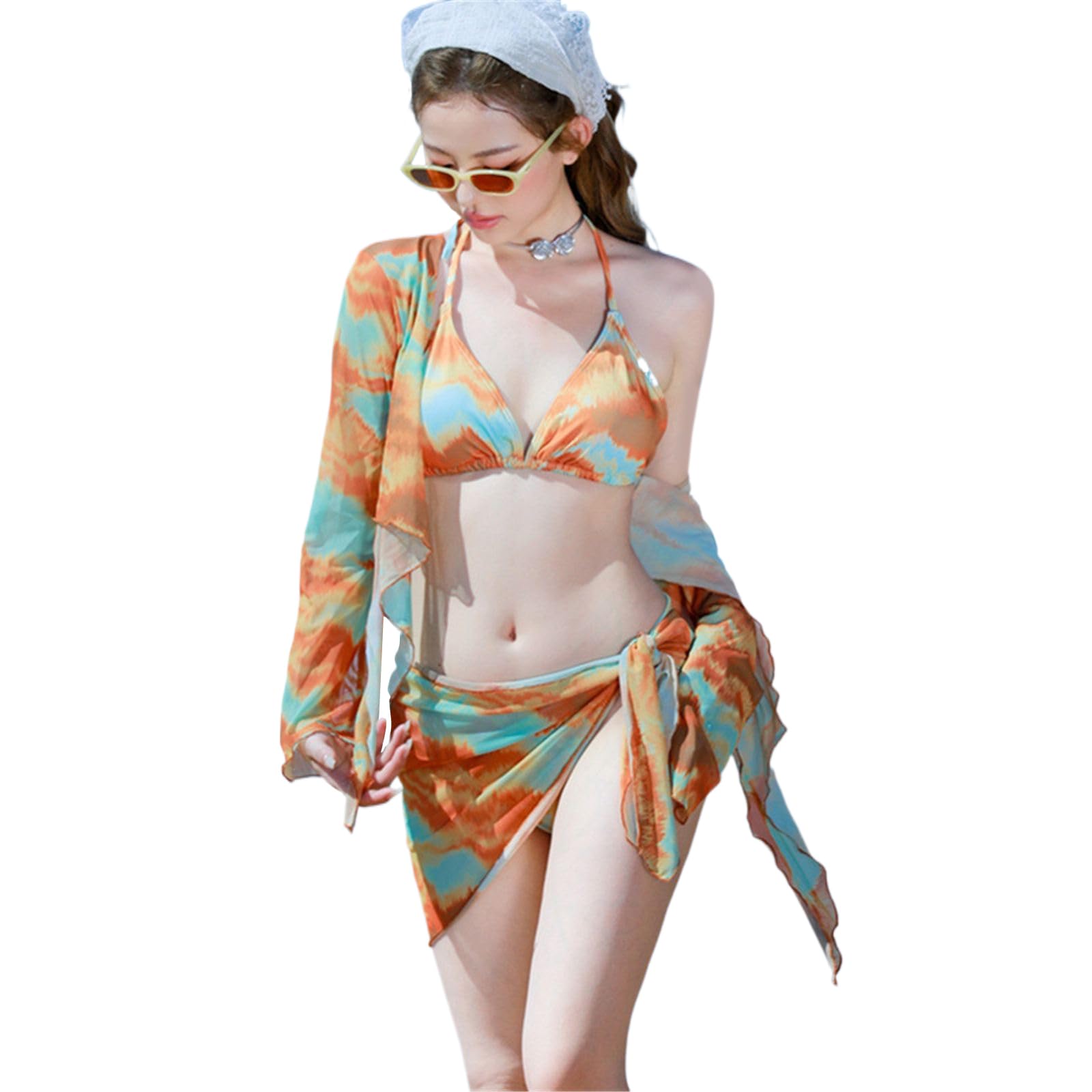 Maillot de bain 4 pièces dos nu idéal pour les vacances à la mer