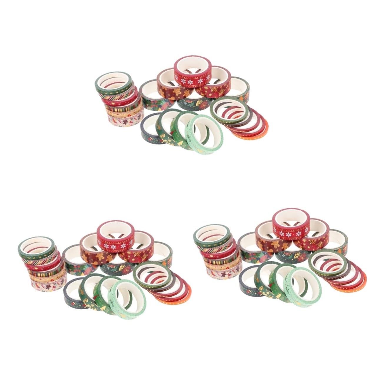 3 Series Cinta Washi Navideña Pegatinas Navideñas Christmas Stickers Cinta Navideña Suministros Para La Fiesta Cintas De Bricolaje Cintas De Cuaderno Papel Japones 21 Rollos*3