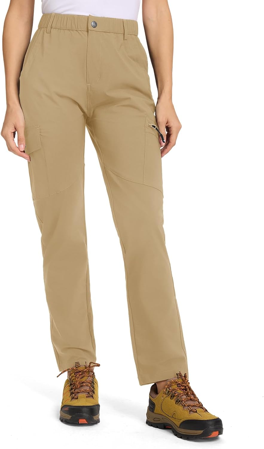 TBMPOY Women's Hiking Cargo Pants Lightweight Water Resistant Quick Dry Fishing Camping Travel Work Pant with 6 Pockets - Image 6
