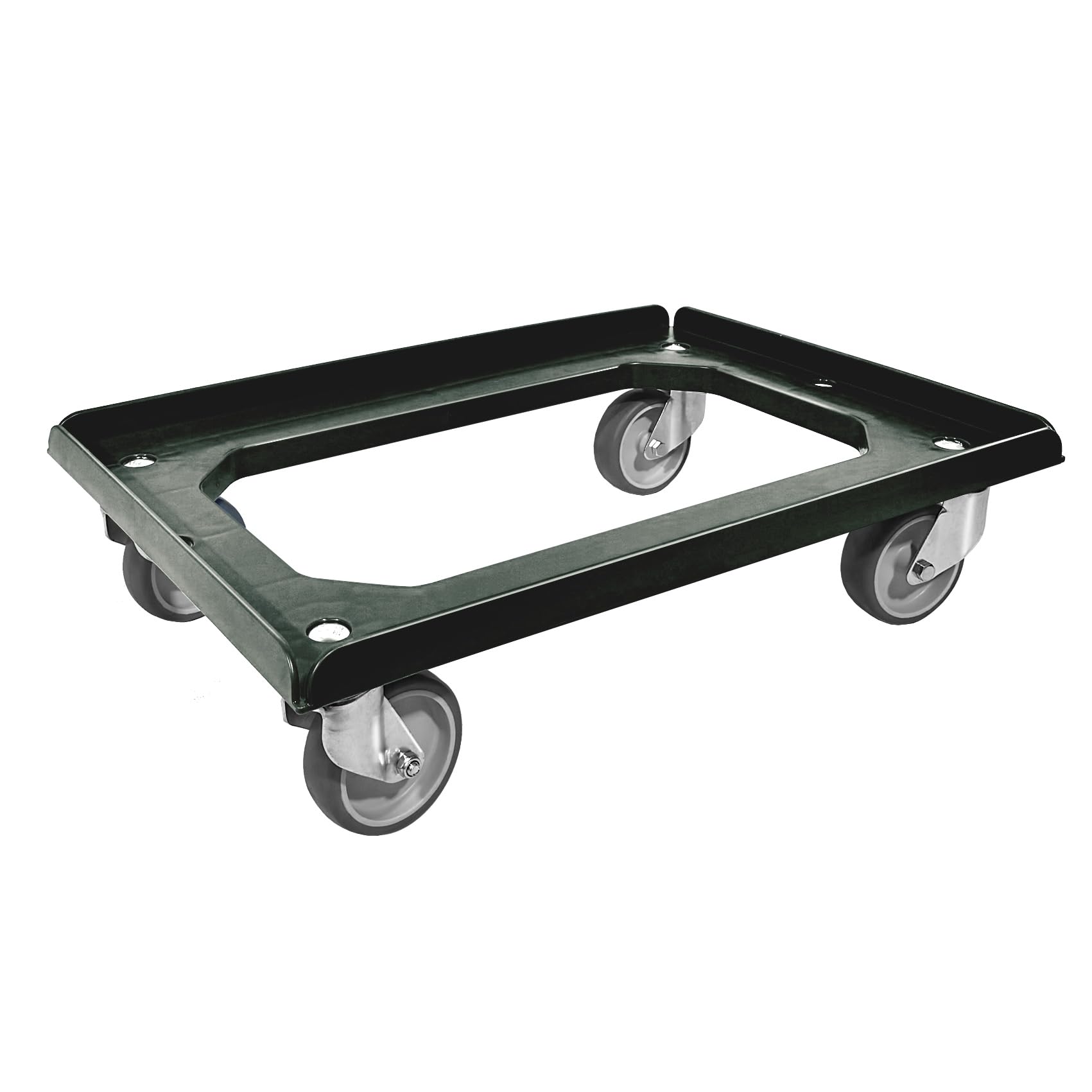 Kistenroller/Transportroller Light 600 x 400 mm 4 Lenkrollen (Schwarz)