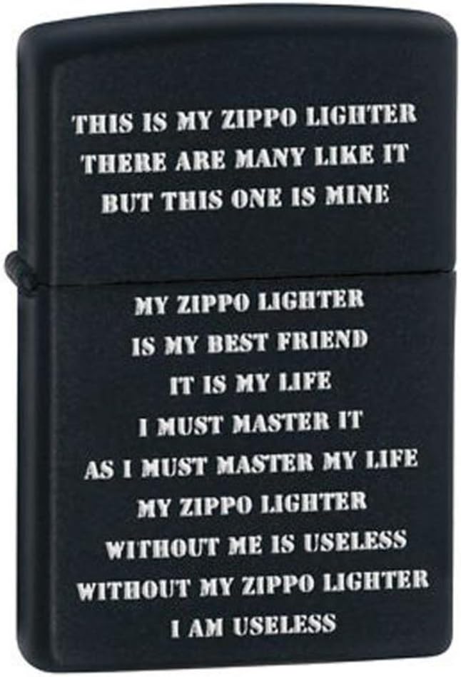 Zippo Creed Lighter - The US Marine Zippo