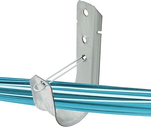 Miniatura 7 de Xadnitu Soporte de cable con gancho en J con clip angular, cable de metal resistente de 2 pulgadas, ganchos en J para fijar superficies horizontales