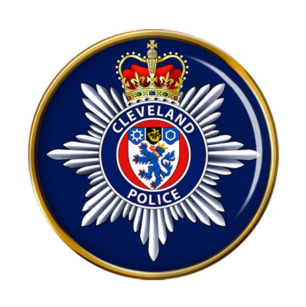 Giftshop Uk Men's Gold Cleveland Police Pin Badge