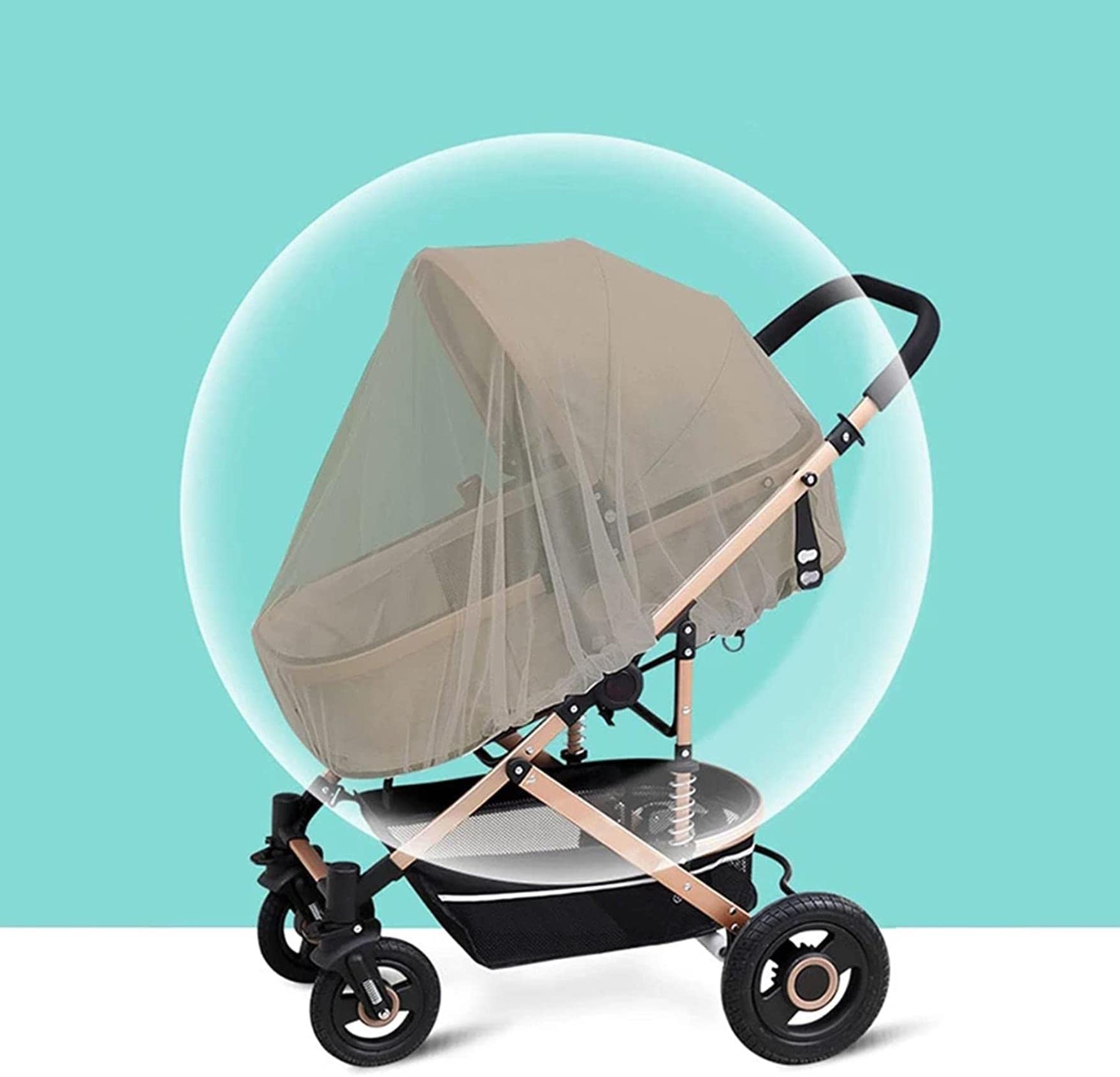 CNPRAZ EMF Reducing Nano Silver Fiber Mesh, Blinding Signal Radiation Protection Canopy, Tissu tricoté Durable pour moustiquaire