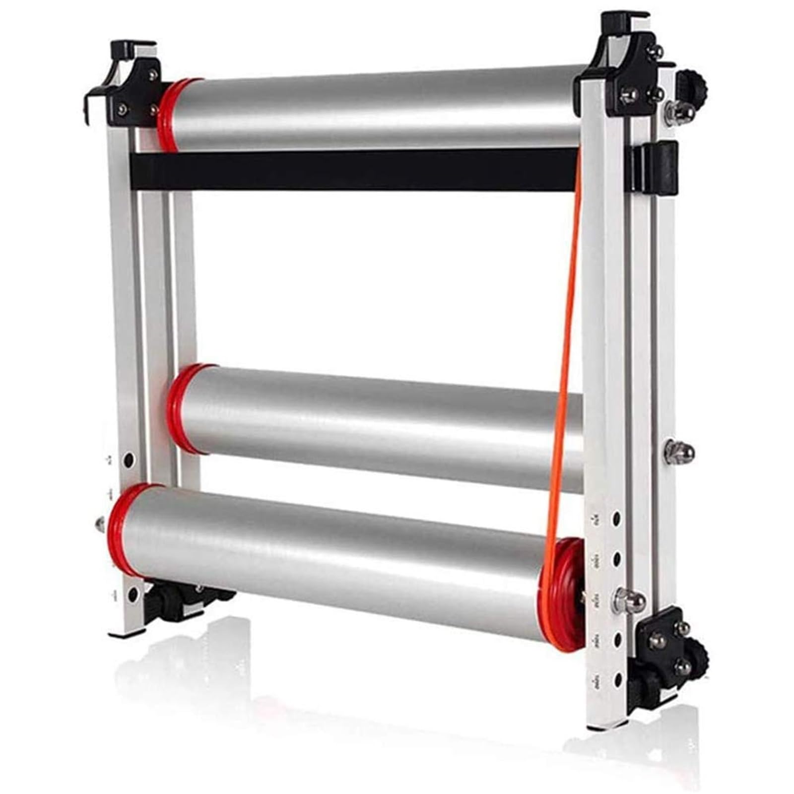 Fahrradrollentrainer für den Innenbereich, faltbare Aluminium-Legierung, mit parabolischem Design für Stabilität und versiegelte Lager, perfekt für MTB und Rennräder