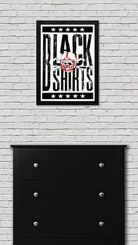 Miniatura 6 de Nebraska Cornhuskers Gift - Blackshirts Letterpess Poster - Officially Licensed Art Print - 13x19" - Husker Gift (No Frame)