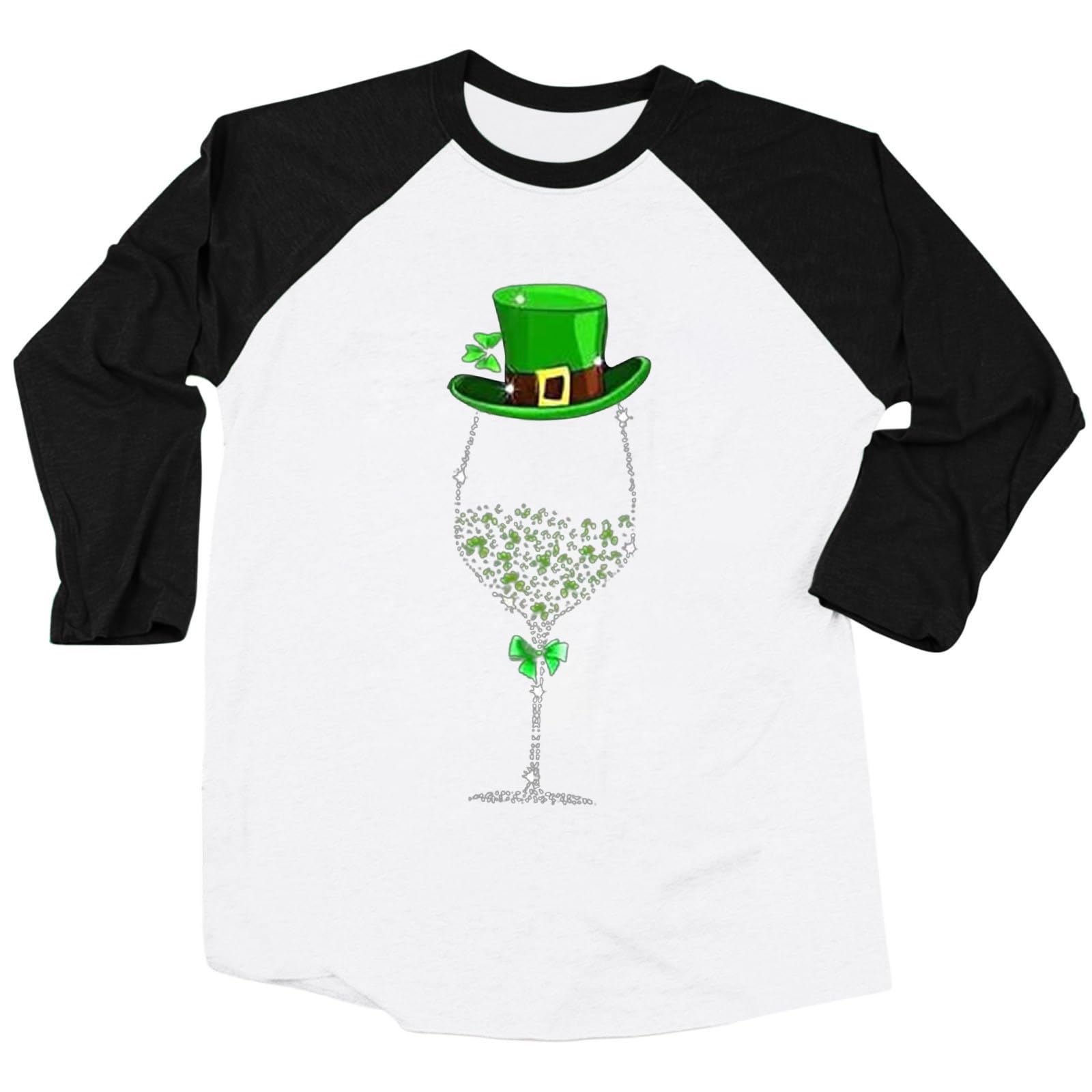 FunAloe Sweatshirts For Women Uk St.Patrick's Day Jumper Women Jumpers For Women Uk Plus Size Ladies Sweaters And Jumpers Golf Shirts Tops For Women Uk Gym Tops Party Top Basic Tops HFU