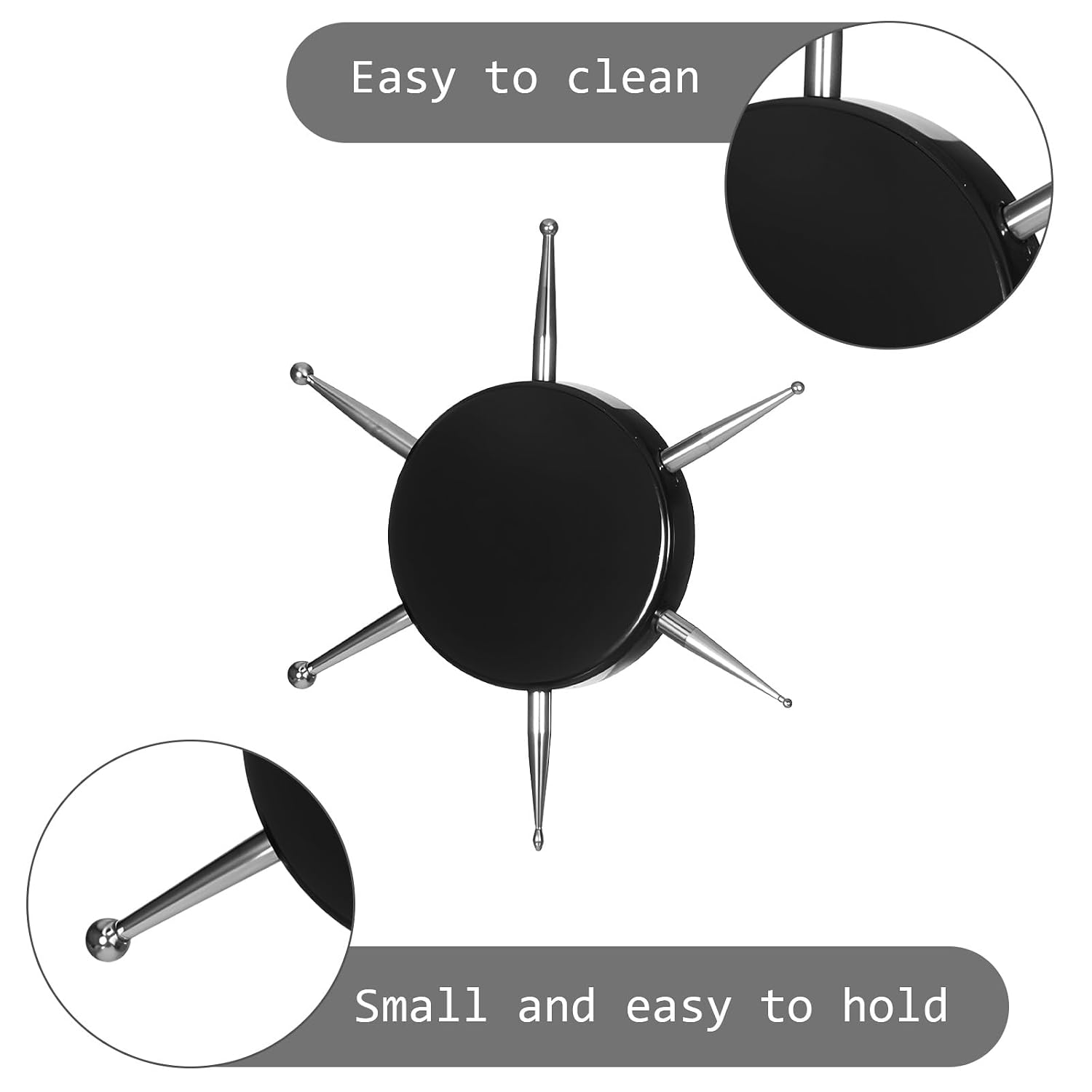 3 Pcs Nail Dotting Tools 6 In 1 Circular Nail Art Dotting Pen Professional Manicure Dotting Disc for Nail Design Painting Embossing Tracing