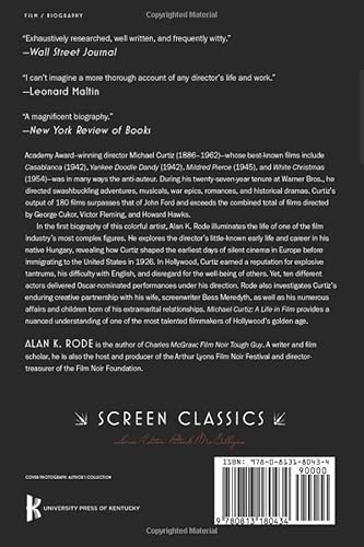 Michael Curtiz: A Life In Film (Screen Classics) #TOP1