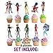 Miraculous Ladybug CuPCake Toppers for Kids. Cartoon Miraculous Ladybug Theme Birthday Party Supplies.
